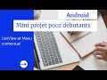 Mini projet android pour dbutants  listview et contextmenu menu contextuel intent et toast