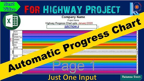 Next video | Automatic progress chart for Highway project