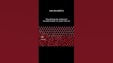 How water converts to Ice explained by animation by iitian bhishm tahiliani #iitjee #shorts