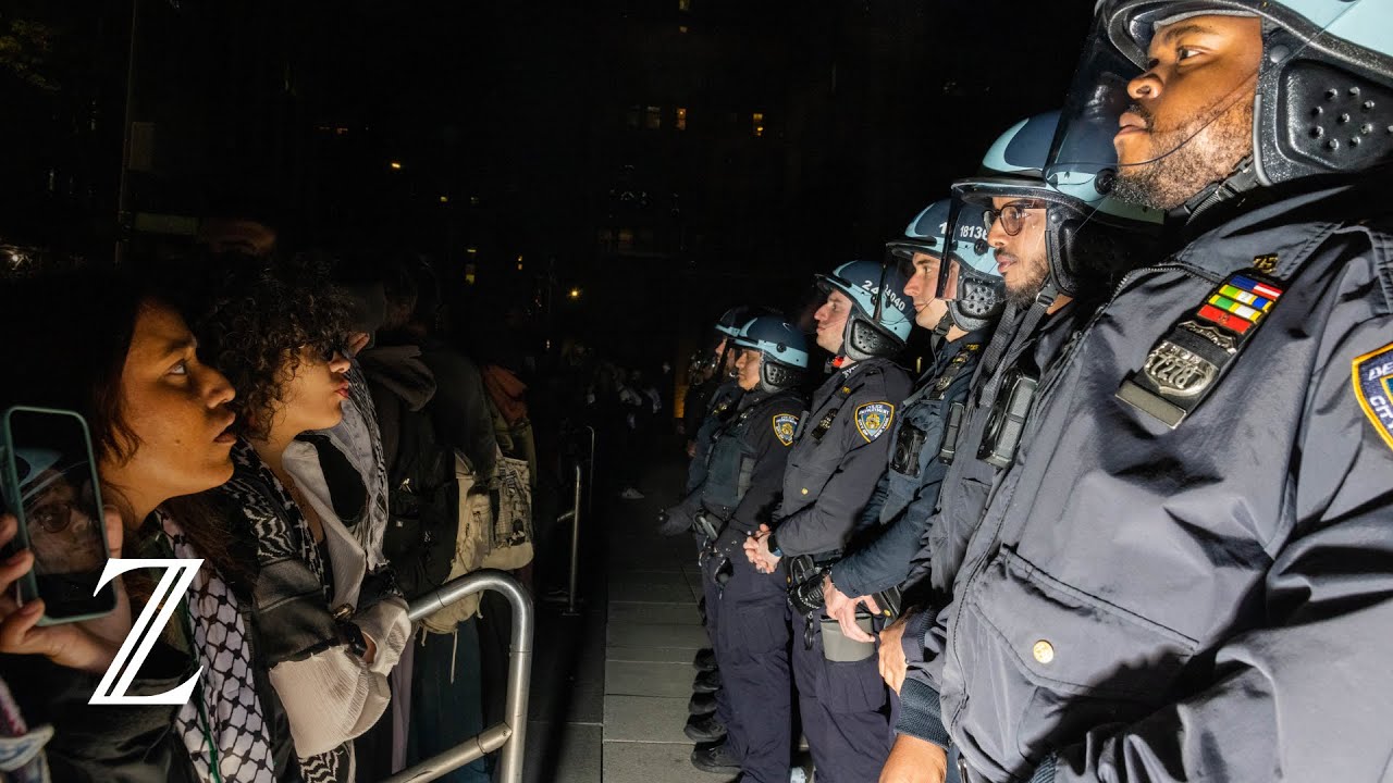 Proteste an US-Unis: Aufnahmen der Besetzung der Hamilton Hall in New York