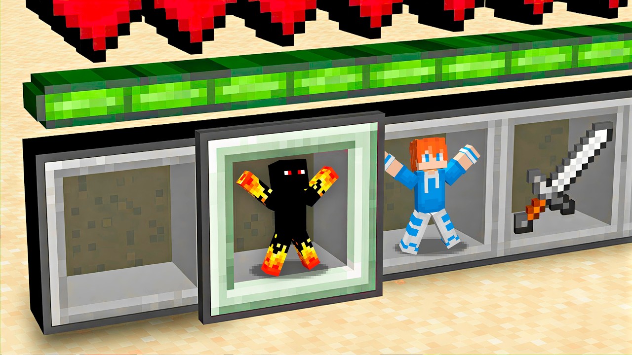 Me escondi dentro do Inventario do Minecraft