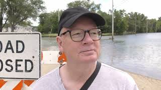 Mississippi River Flooding July 1, 2024 - Dubuque Iowa and East Dubuque Illinois