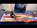 Beautiful colorsflip cups  dragacrylic pouringfluid art284