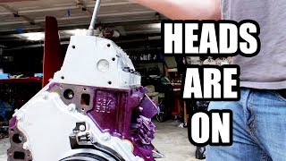 FINALLY INSTALLING LS1 HEADS ON THE 500HP BUDGET BUILD