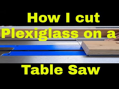 Video: Kun je plexiglas snijden met een tafelzaag?