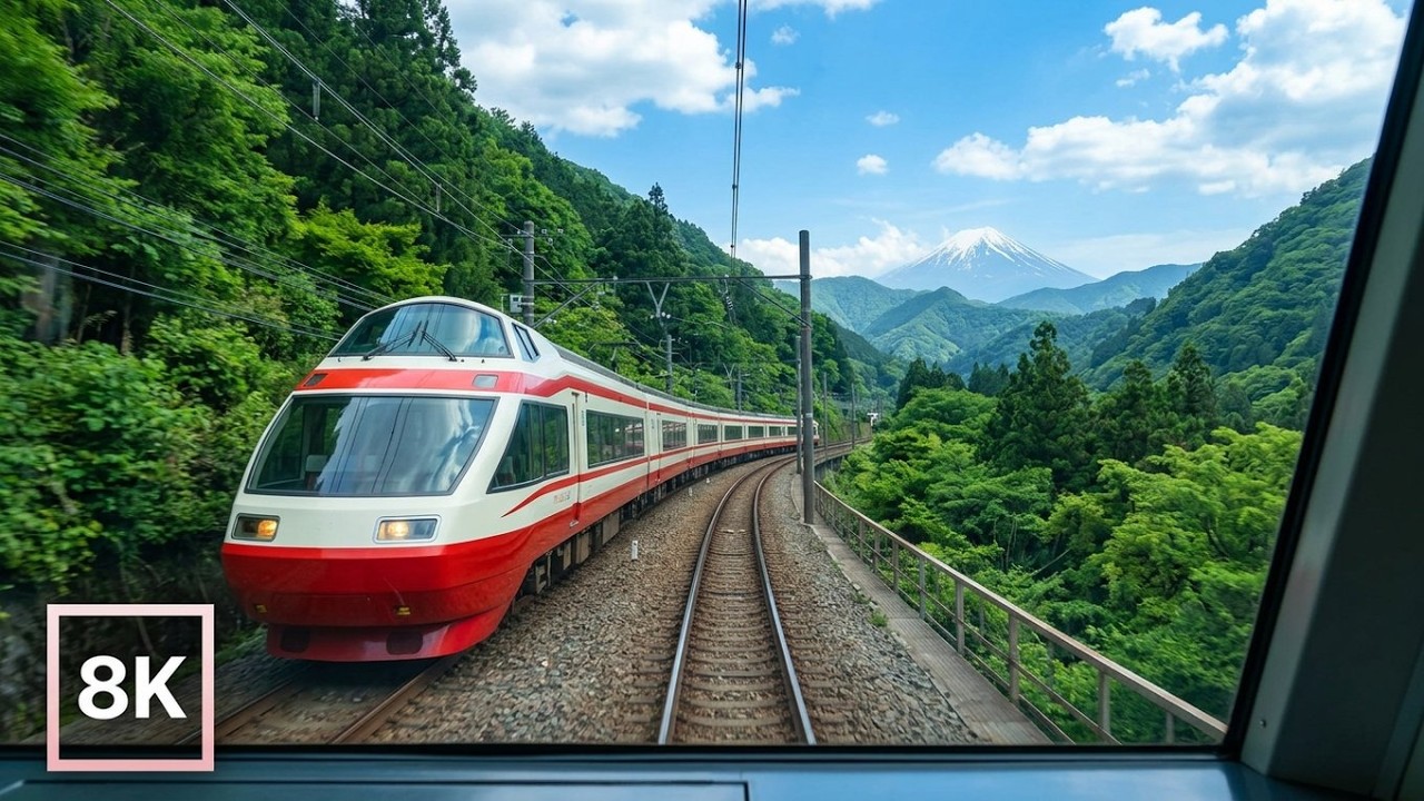 Hakone to Tokyo Journey on the Romancecar in 8K HDR