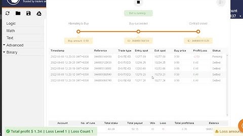 Binary Options Bot Testing with Virtual account Part 1