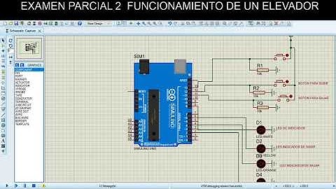 PROTEUS: Simulación de un elevador