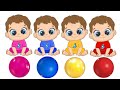 تعليم الالوان للاطفال الصغار على قناة تعلم مع ذكر 3 أمثلة من الطبيعة لكل لون Colors For Kids 