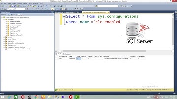 Sql Server: How To Enable (update) clr enabled in sql server