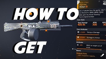 How to get the Rock N Roll Shotgun | The Division 2: Warlords of New York | NAMED ACS-12 Shotgun
