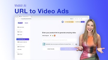 URL to video ads tutorial [Amazon/eBay/Shopify etc.] | VidAU AI
