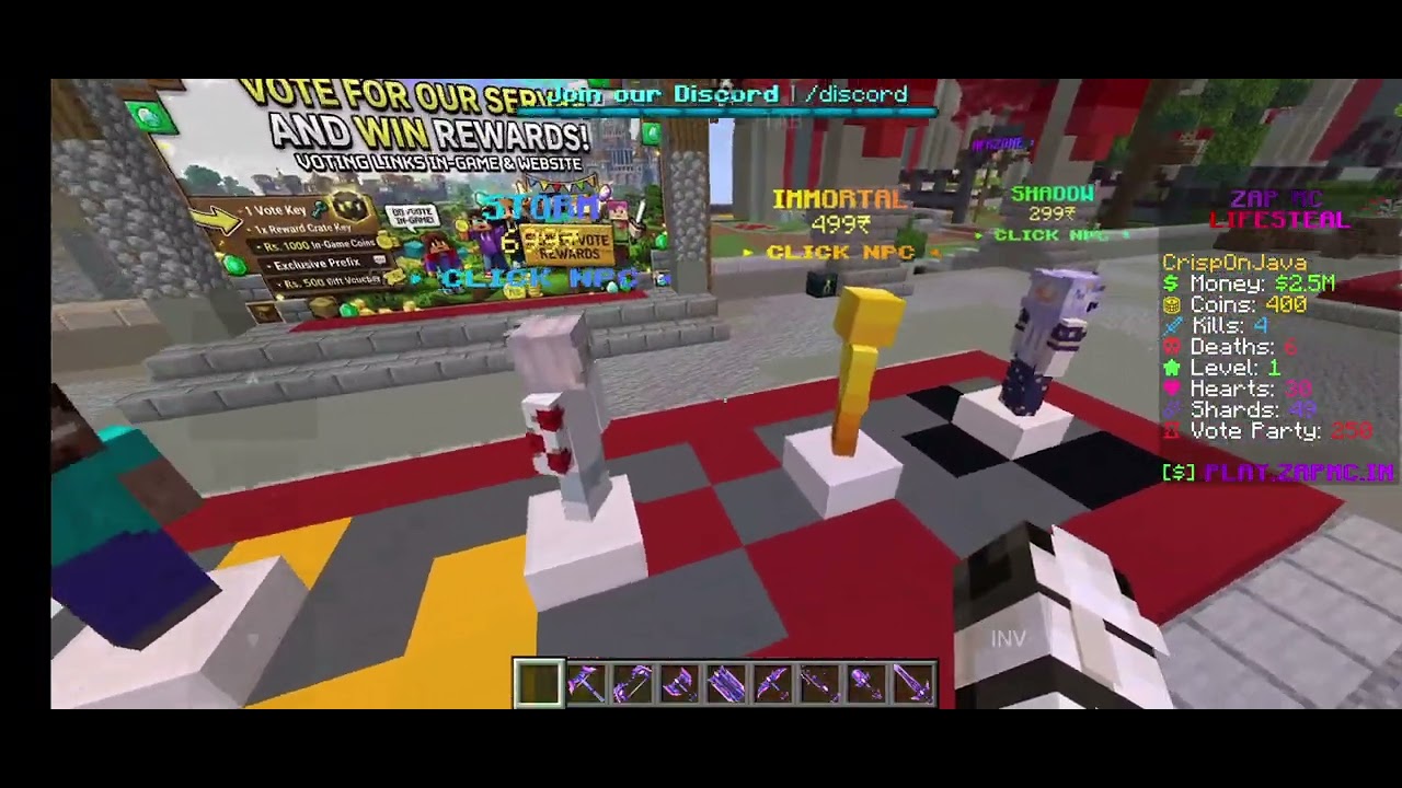 Join this new minecraft lifesteal server 🔥 - YouTube