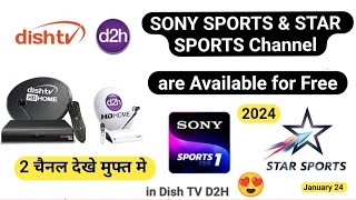 Sony Sports Channel Star Sports Channel Are Available For Free In Dish Tv D2H 14 January 2024