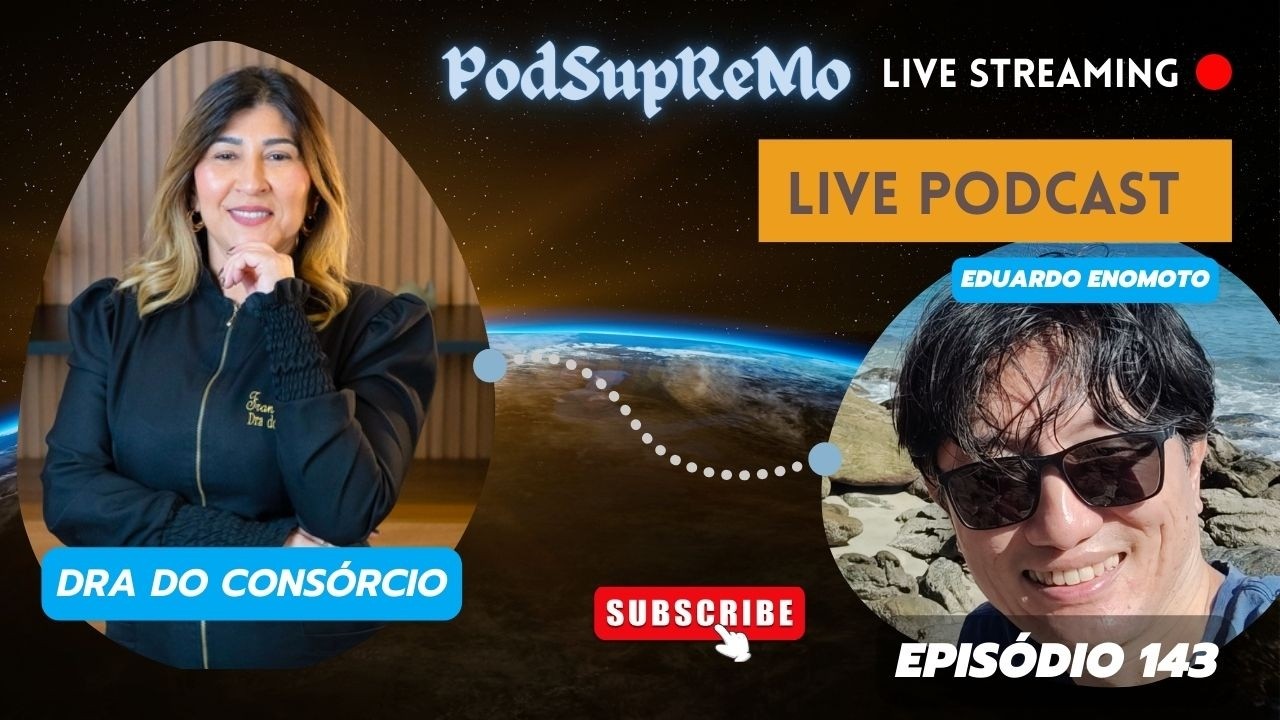 Capa do episódio 143 do PodSupReMo com Dra do Consórcio
