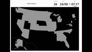 Finding the US states - No outlines or skips (Sporcle Quiz)
