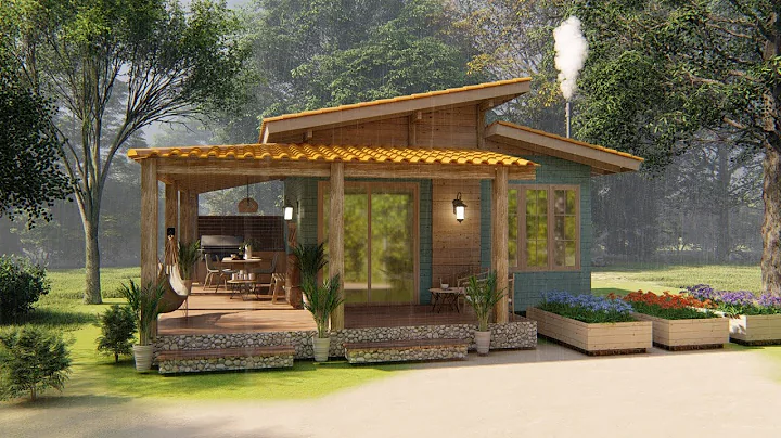 ( 400 sqft ) Tiny House with Loft Design 6 x 6 m ( 20 x 20 Ft ) Cozy Home Cabine Living