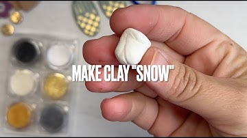 How to Create Polymer Clay Snow with Sparkling Effects | Easy DIY Tutorial