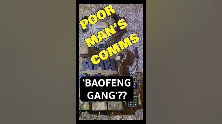 Poor Man’s Comms, Final Setup #baofeng #shorts #shortvideo #comms #shortsviral #airsoft #larp