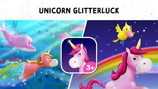 Unicorn Glitterluck 🦄 Rainbow Adventure Game App for Kids screenshot 1