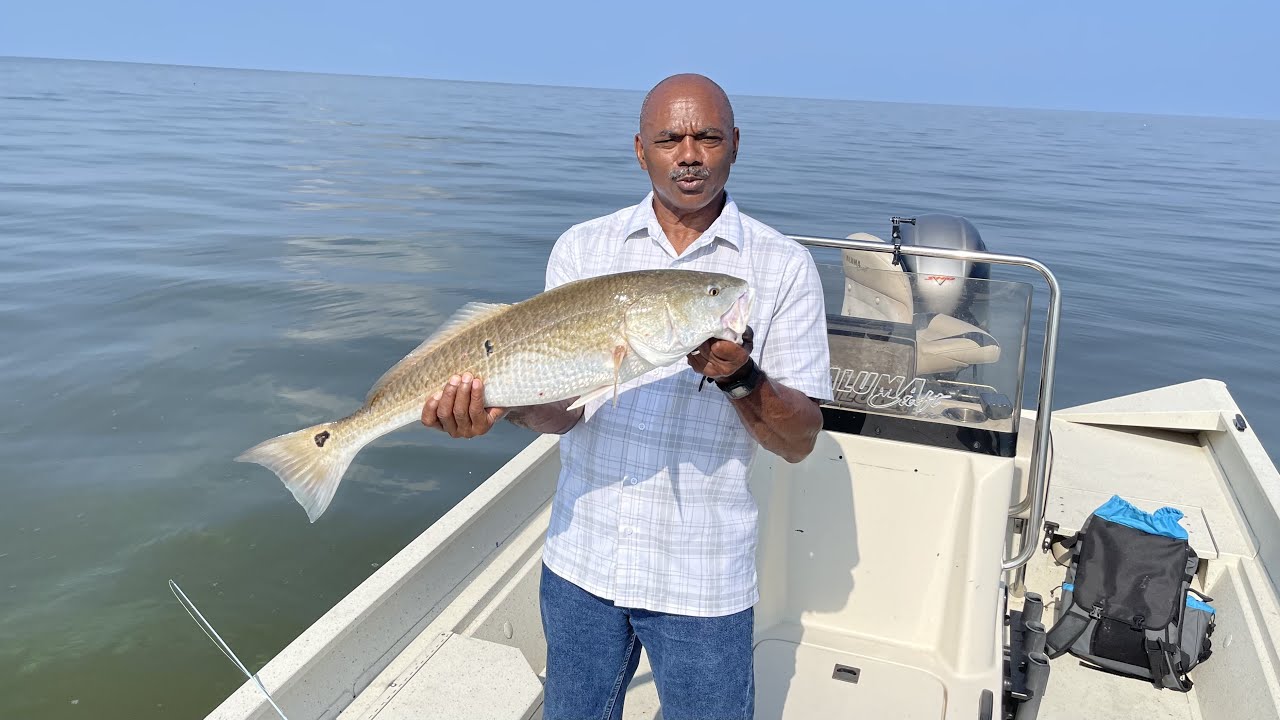 Louisiana Fishing Redfish in Lake Pontchartrain YouTube