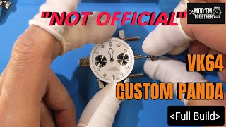 MODカスタムクォーツウォッチ 💥I Built A Custom Black Bay Panda Chrono (VK64 Mecha-Quartz