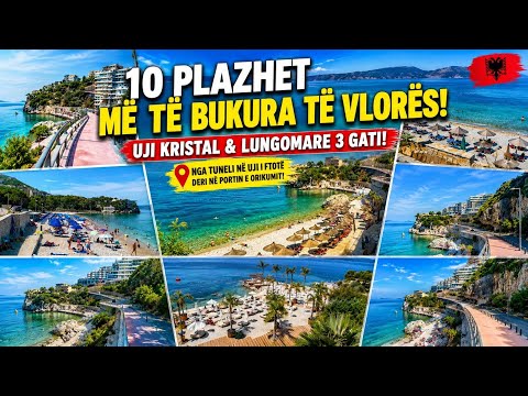😱 10 PLAZHET MË TË BUKURA TË VLORËS 2026! Uji Kristal & Lungomare 3 Tashmë Gati! 🇦🇱🌊
