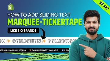Add Marquee Effect Announcement Bar Ticker | Scrolling Text | Shopify [ Without App ] #shopify
