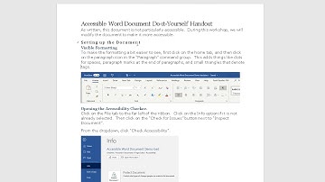 Accessible Document Read by JAWS
