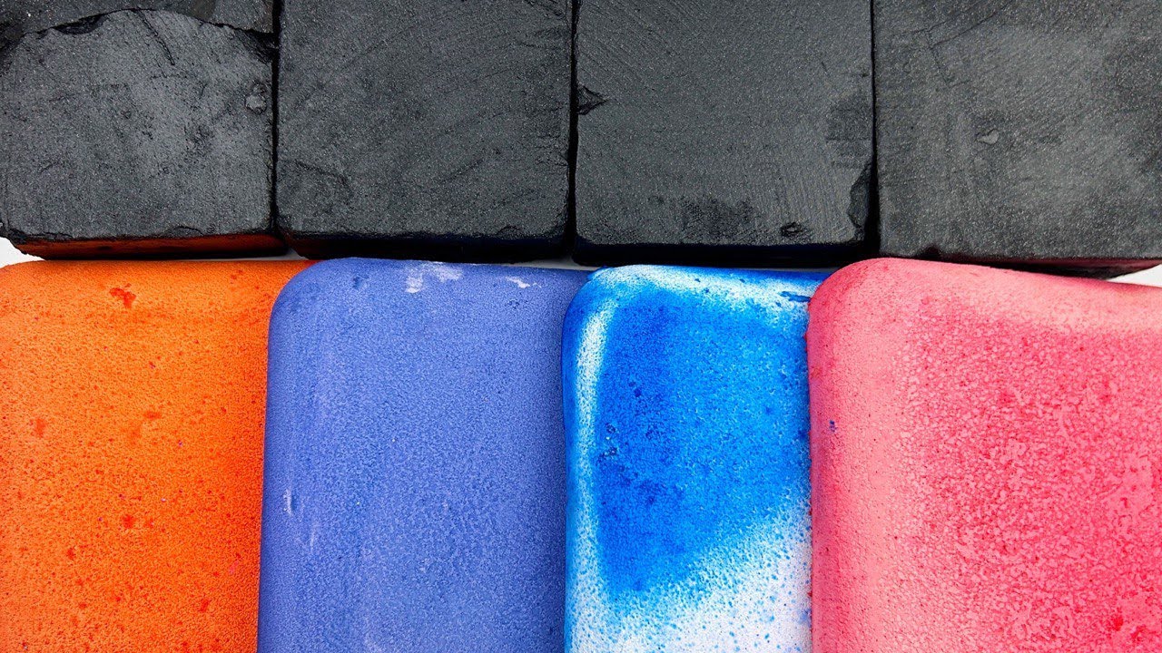Crispy powder★GYM CHALK★Oddly satisfying video★Colored chalk★ - YouTube