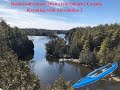 Kayak Rockwood conservation, Ontario, Canada; Up to waterfall  in Advanced Elements Airvolution2 4K