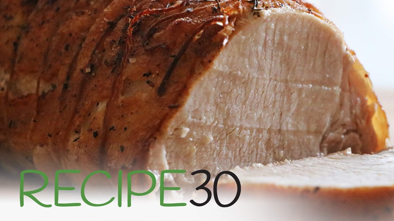 Cooking a Simple herb Roast Pork in a French cottage