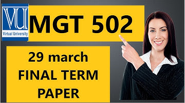 MGT 502 /CURRENT TODAY PAPER FINAL TERM PREPARATION/FALL2021 -2022 #vu #creative