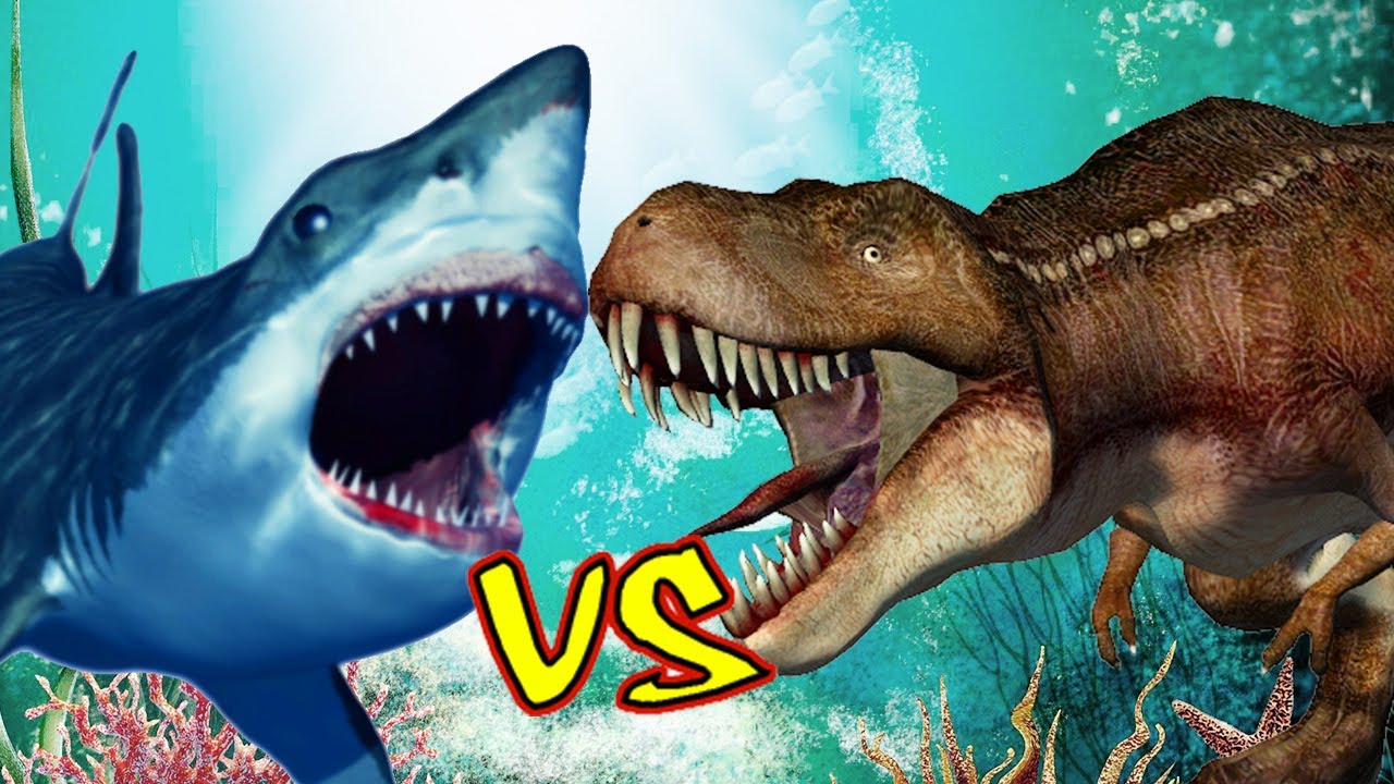 Shark Vs Dinosaurs Mega Fight and Shark Attacks Dinosaurs In Sea and Dinosa...