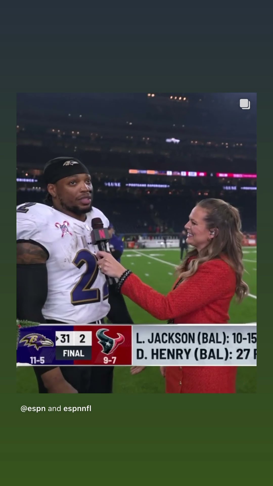 He deserve it #hoodnews #derrickhenry #ravens #baltimoreravens #interview #mvp #nfl #football #omg