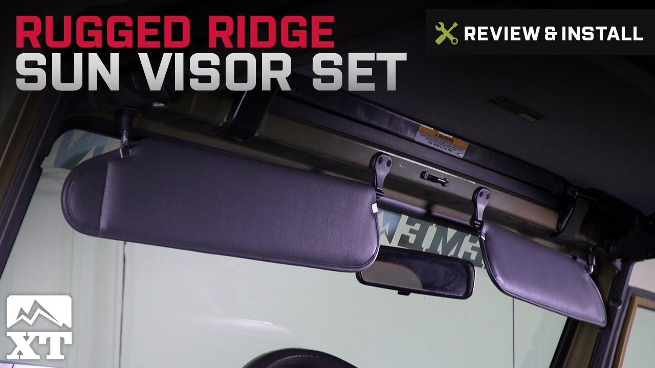 Jeep Wrangler Rugged Ridge Sunvisor Set (97-02 TJ) Review & Install -  YouTube