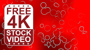 Free Stock Videos – abstract animated small red circles with white outline morph