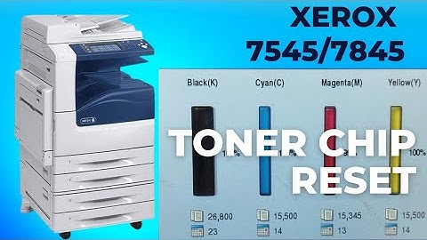 TONER CHIP RESET | XEROX 7545/7845 TONER | HOW TO CHIP RESET