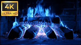 Starlight Blue Flames in 4K | Celestial Futuristic Fireplace Ambience #abstract #background #aavfx
