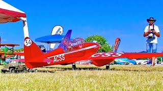 Phenomenal Rar !!! Rc De-Havillant Dh-88 Comet Electric Scale Model Aircraft / Flight Demonstration