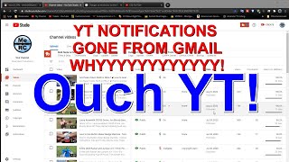 Why YouTube Subscription Notifications Stopped in Gmail - YT Gmail Notifications Gone!