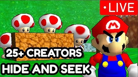 MARIO 64 HIDE AND SEEK TAG WITH SPEEDRUNNERS LIVE!