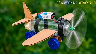 How To Make Flying Aeroplane Using Plastic Bottles / Diy Toy Air Plane 