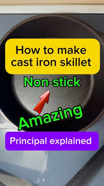 how-to-make-cast-iron-skillet-non-stick-cooking-diy-howto-food