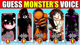 IMPOSSIBLE 🔊 Guess the Monster's Voice | Roblox DOORS Backdoor (Floor 2) | Seek, Rush, Screech