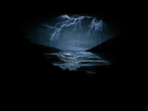Heavy Rain and Thunder Sounds for Sleeping | Relaxing Ocean Rainstorm Will Put Your To Sleep