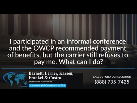 OWCP Recommended Payment but Carrier Refuses To Pay