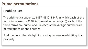 Project Euler: Problem 49 (C/C++)