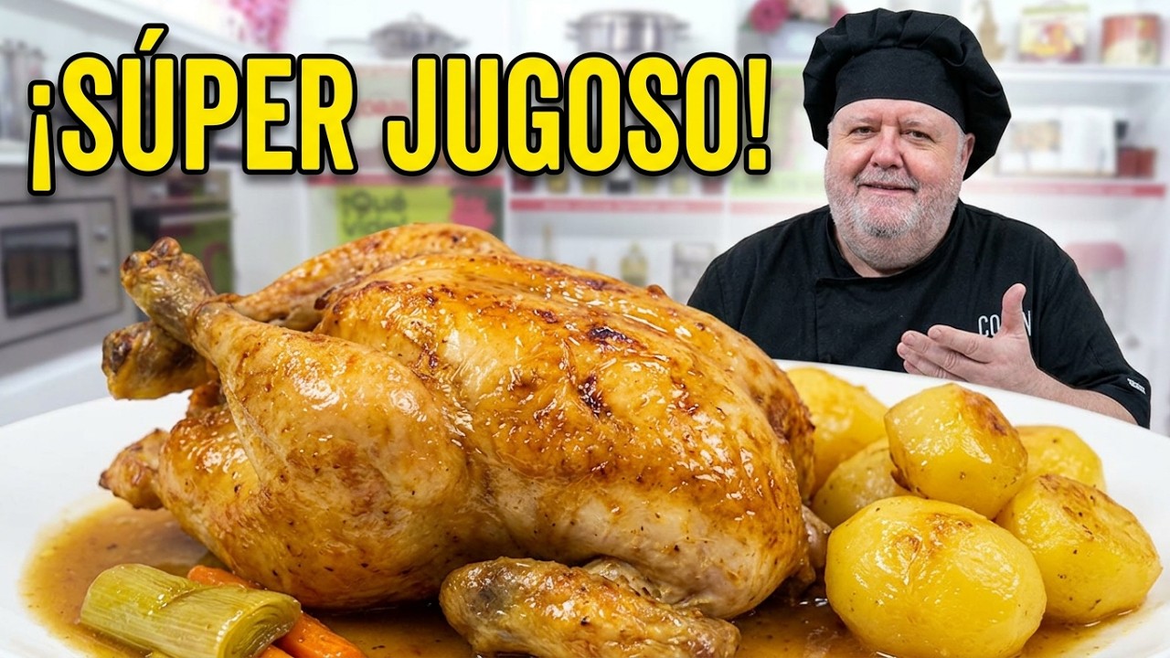 עוף צלוי עם תפוחי אדמה בשקית אפייה