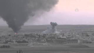 Anadolu Ajansı - Uçaklar, Kobaniyi Bombaladı